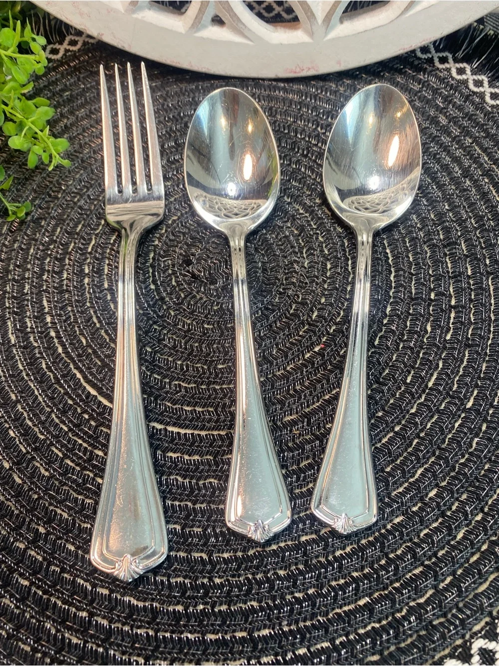 Reed & Barton Silver-Plate Three-Piece Flatware‎ Set